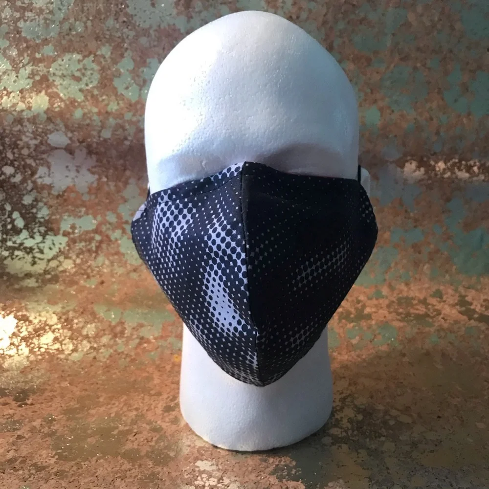 MEN’S AND KIDS MATCHING GRAY PRINT FACE MASK